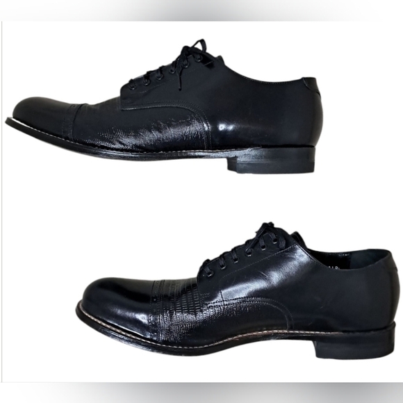 Stacy Adams Madison Lizard Cap Toe Oxfords Mens 11.5W - Picture 11 of 16